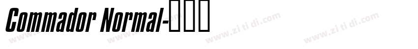 Commador Normal字体转换